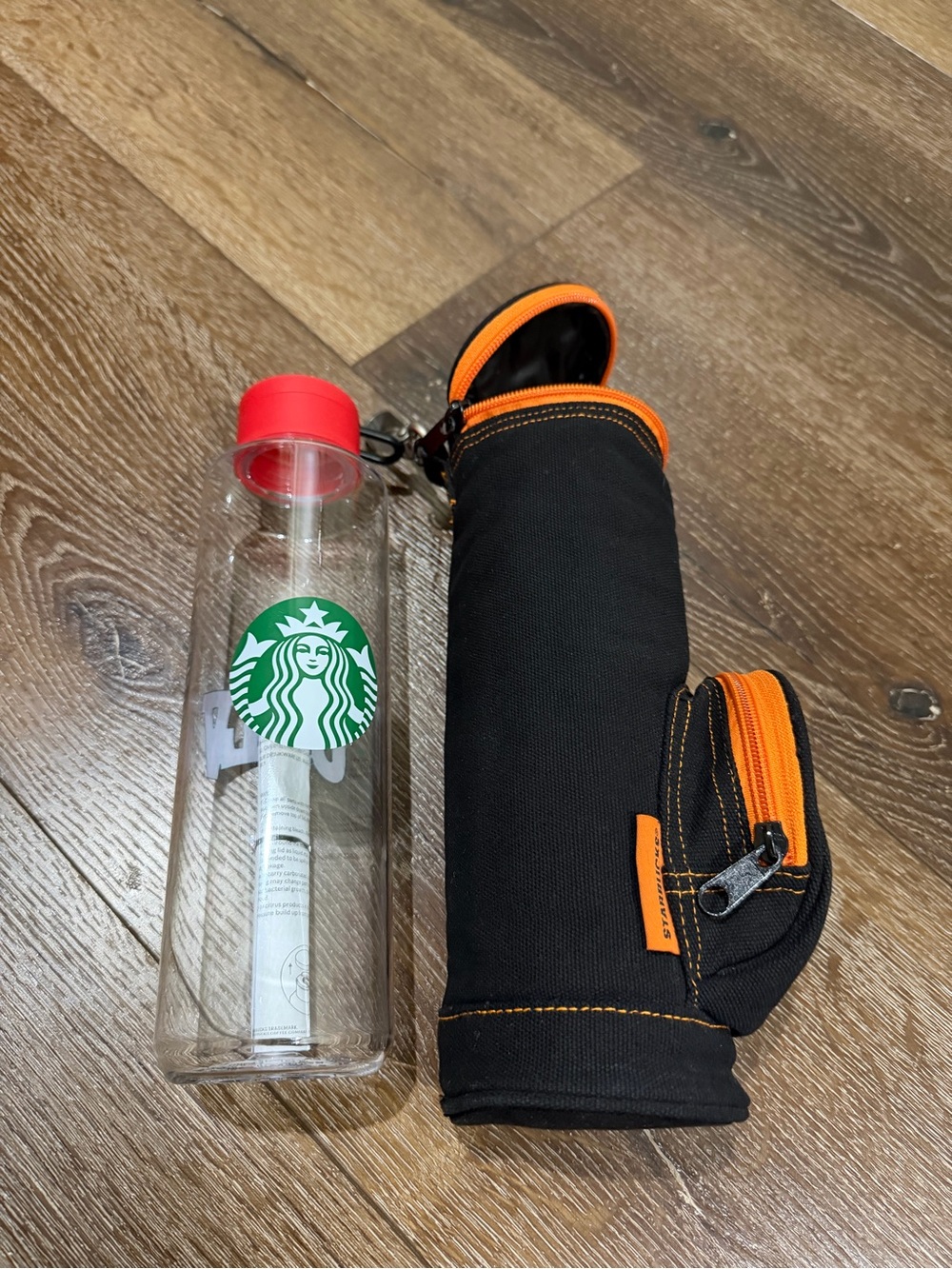 Starbucks UNLV tumbler w/Starbucks golf bag tumbler holder black and orange